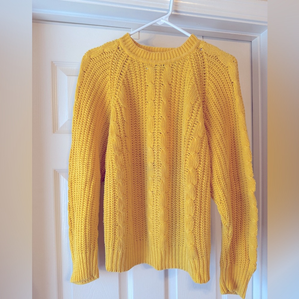 🟡🟡Yellow Cotton/Ramie blend Sweater🟡🟡
